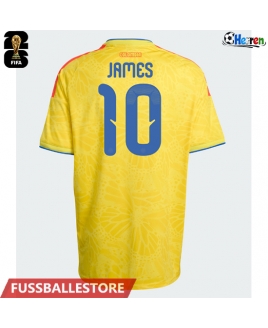 Günstige Kolumbien James Rodriguez #10 Heimtrikot WM 2026 Kurzarm